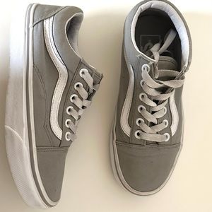 Grey Vans Canvas size 5.5W